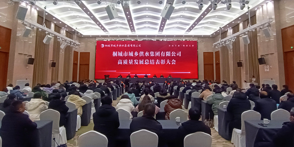 桐城市召开城乡供水集团有限公司高质量发展总结表彰大会 章友厚出席会议并讲话.jpg