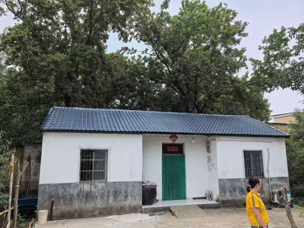 图为金神镇玉咀村修缮屋顶后.jpg